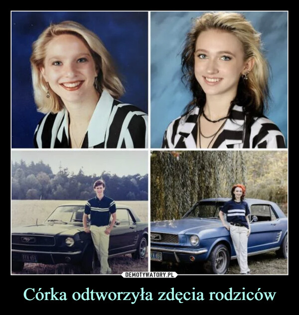 Córka odtworzyła zdęcia rodziców –  