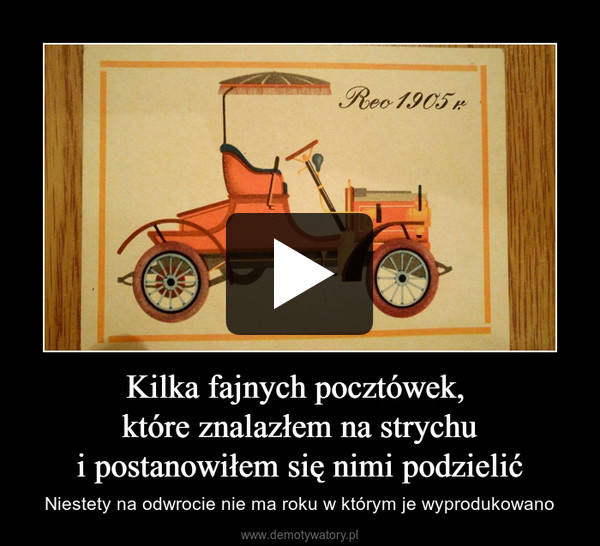 Kilka fajnych pocztówek, które znalazłem na strychui postanowiłem się nimi podzielić – Niestety na odwrocie nie ma roku w którym je wyprodukowano 