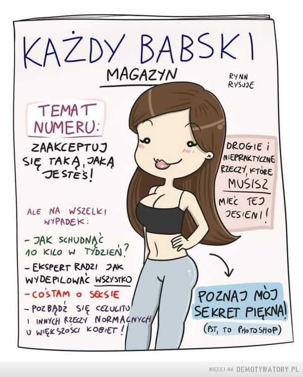 Stereotypowo –  Każdy babski magazynzaakceptuj siebie taką jaka jesteś