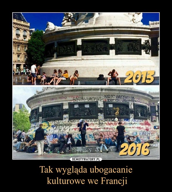 Tak wygląda ubogacanie kulturowe we Francji –  2013 2016