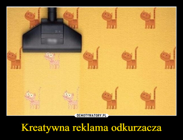 Kreatywna reklama odkurzacza –  