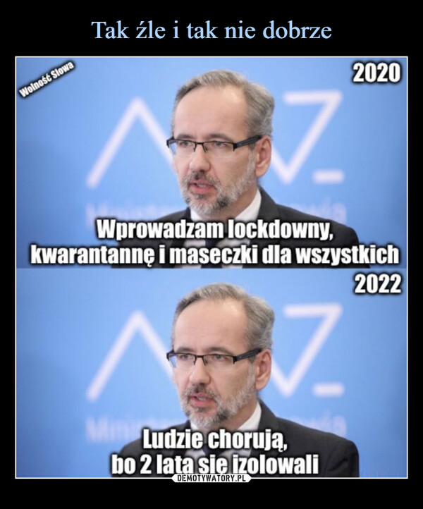  –  Wolność słowaWprowadziłem lockdowny, kwarantannę i maseczki dla wszystkich