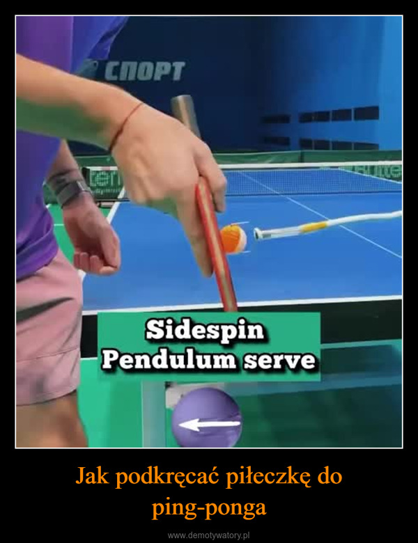 Jak podkręcać piłeczkę do ping-ponga –  СпортSidespinPendulum serve