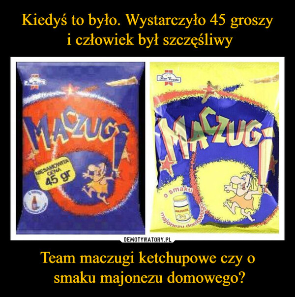 Team maczugi ketchupowe czy o smaku majonezu domowego? –  Star FoodsNESAMOWITACENA45 grNGMsmakuZUGajonezudomo