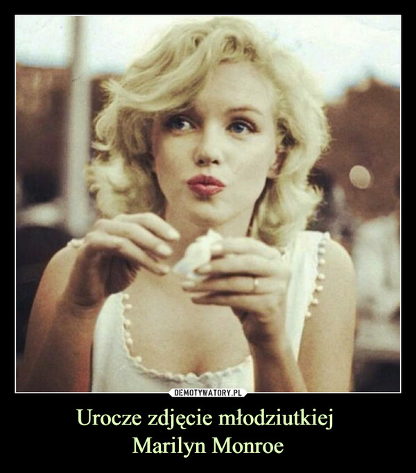 Urocze zdjęcie młodziutkiej Marilyn Monroe –  