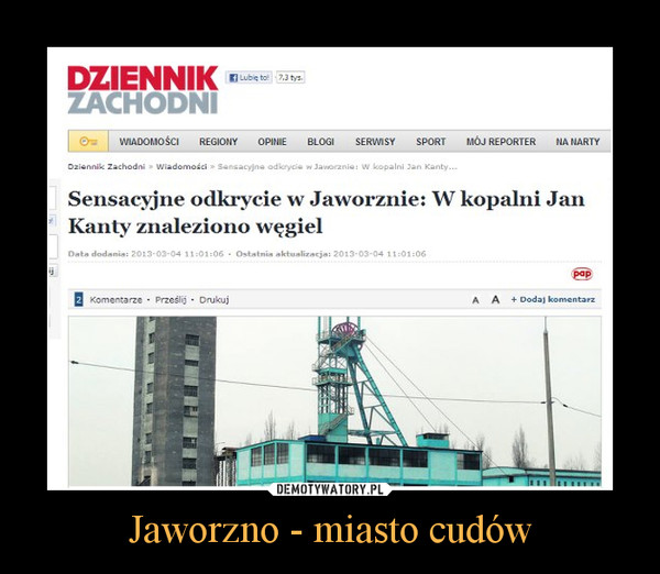 Jaworzno - miasto cudów –  