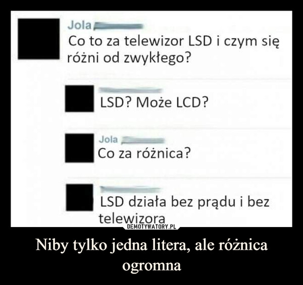 Niby tylko jedna litera, ale różnica ogromna –  co to za telewizor lsd i czym się różni