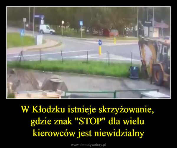 W Kłodzku istnieje skrzyżowanie, gdzie znak "STOP" dla wielu kierowców jest niewidzialny –  