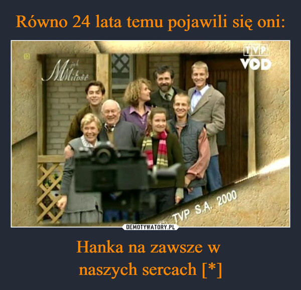 Hanka na zawsze w naszych sercach [*] –  12MiliteHTVPVODTVP S.A. 2000