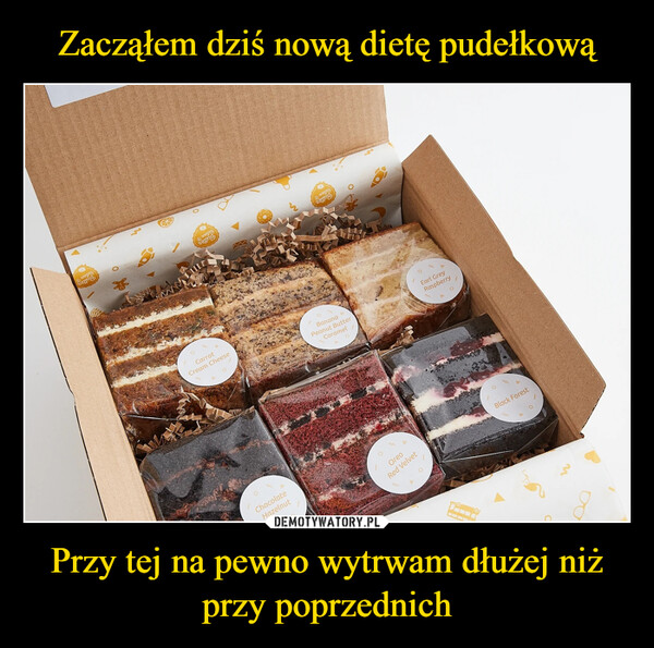 Przy tej na pewno wytrwam dłużej niż przy poprzednich –  AbmaHayTILEOCarrotCream CheeseSay1ChocolateHazelnutTagBananaPeanut ButterCaramelO32OOreoRed VelvetEarl GreyRaspberryOOOBlack Forest