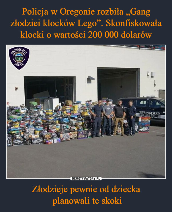 Złodzieje pewnie od dziecka planowali te skoki –  SPRINGFIELDPOLICESPRINGFIELDPOLICE