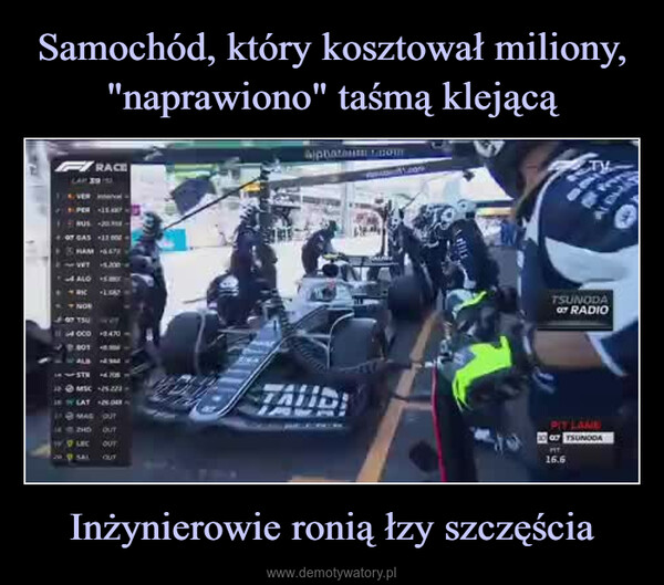 Inżynierowie ronią łzy szczęścia –  