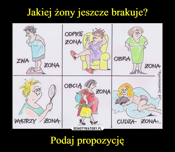 Podaj propozycję –  