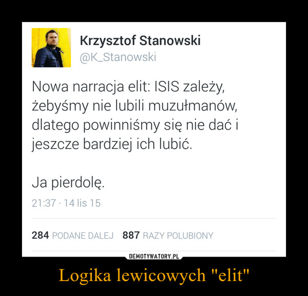 Logika lewicowych "elit" –  