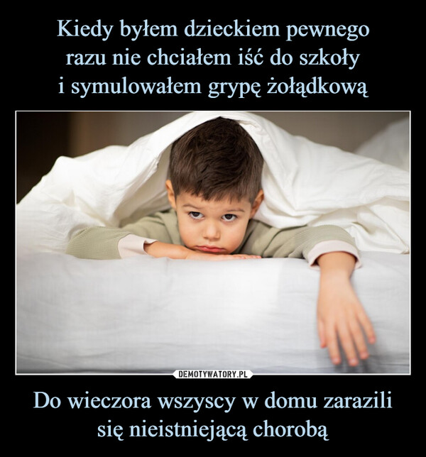 Do wieczora wszyscy w domu zarazili się nieistniejącą chorobą –  