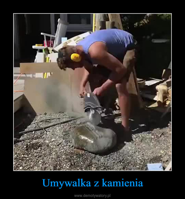 Umywalka z kamienia –  