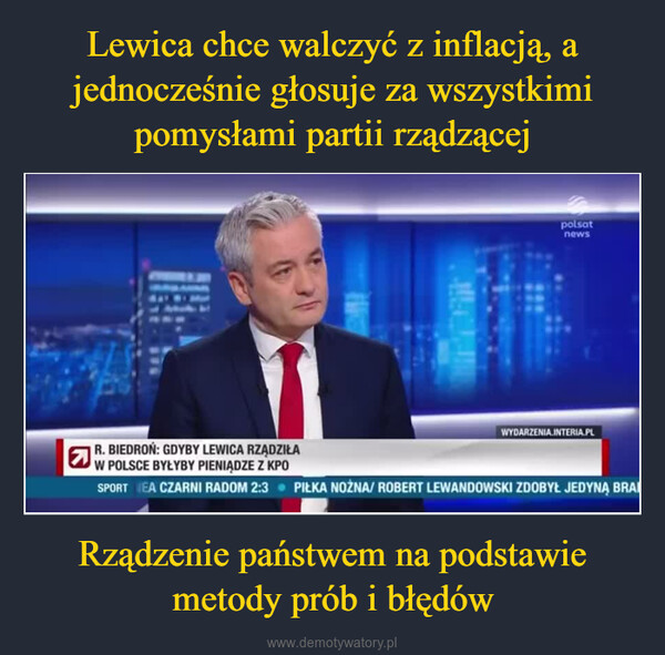 Rządzenie państwem na podstawie metody prób i błędów –  