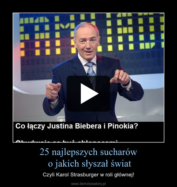 25 najlepszych sucharów o jakich słyszał świat – Czyli Karol Strasburger w roli głównej! 