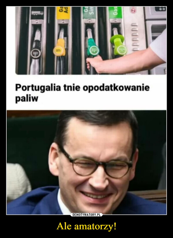 Ale amatorzy! –  Portugalia tnie opodatkowaniepaliw