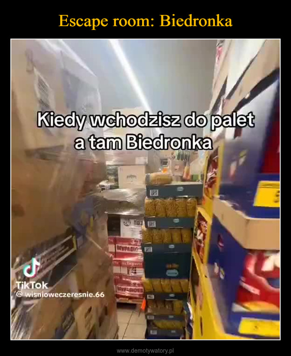  –  Kiedy wchodzisz do paleta tam BiedronkaJTikTok@wisnioweczeresnie.66WYPASICweLAX