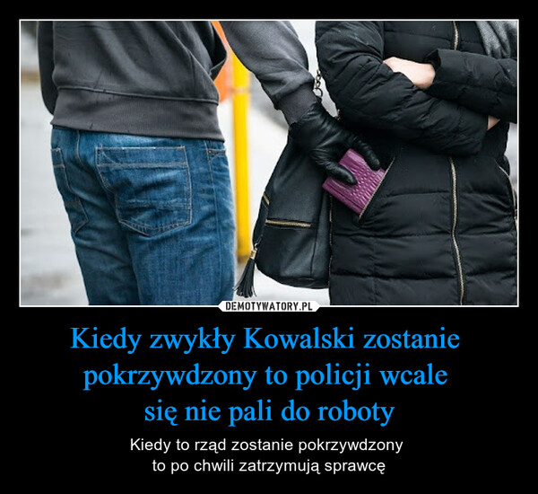 Kiedy zwykły Kowalski zostanie pokrzywdzony to policji wcale się nie pali do roboty – Kiedy to rząd zostanie pokrzywdzony to po chwili zatrzymują sprawcę 