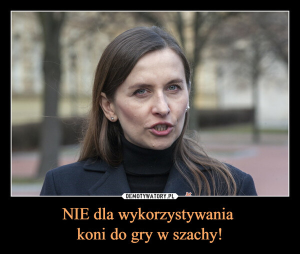 NIE dla wykorzystywania koni do gry w szachy! –  