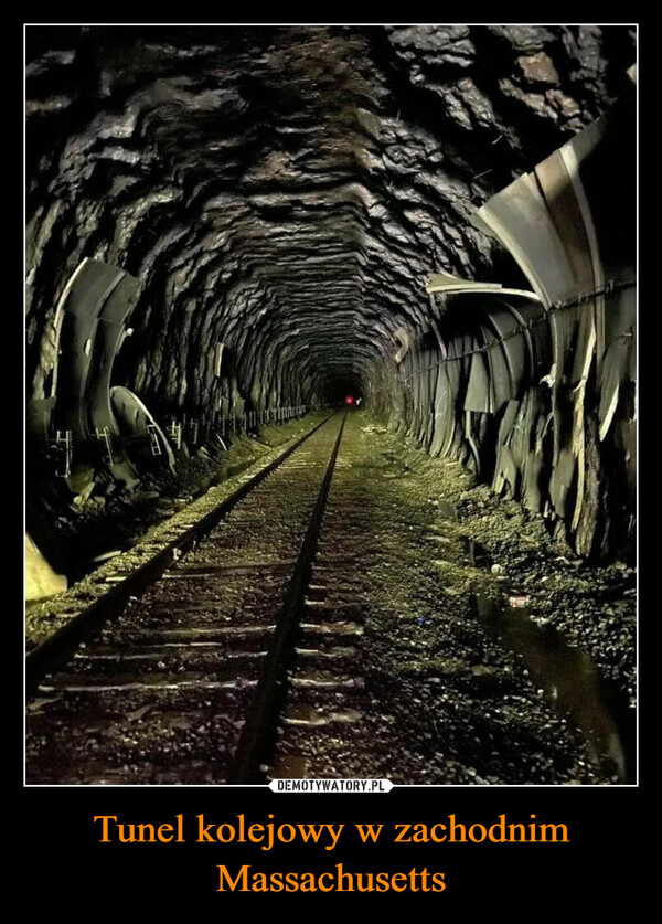 Tunel kolejowy w zachodnim Massachusetts –  The Hoosac Railway Tunnel in Western Massachusetts