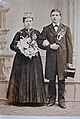 Das Brautpaar Emma Fischer und Bernhard Braun, die am 11. November 1890 geheiratet hatten