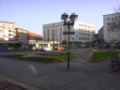 Kolpingplatz aus nordwestlicher Blickrichtung; im Hintergrund sieht man das Kolpinghaus