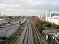 Der Abschnitt in Grünwinkel in Richtung Westbahnhof für den Personenverkehr