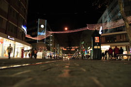 Weihnachtbeleuchtung in der Kaiserstraße