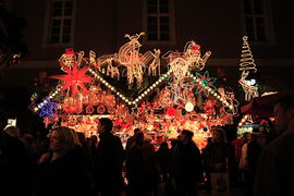 Stand am Weihnachtsmarkt