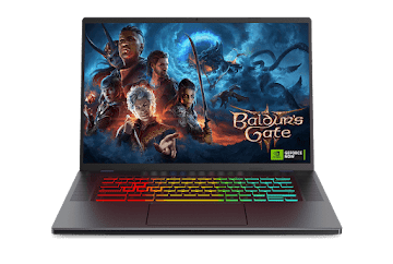 Chromebook avec le jeu Baldur's Gate 3 sur l'écran