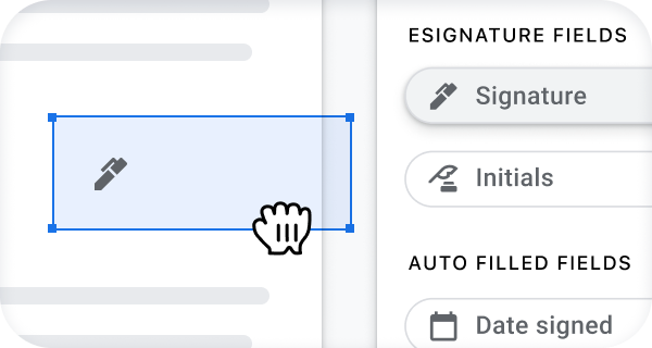 Trascina i campi in Documenti Google