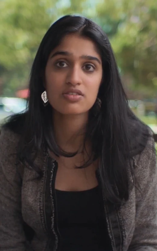 Video still of an employee at Google who is speaking in the video.