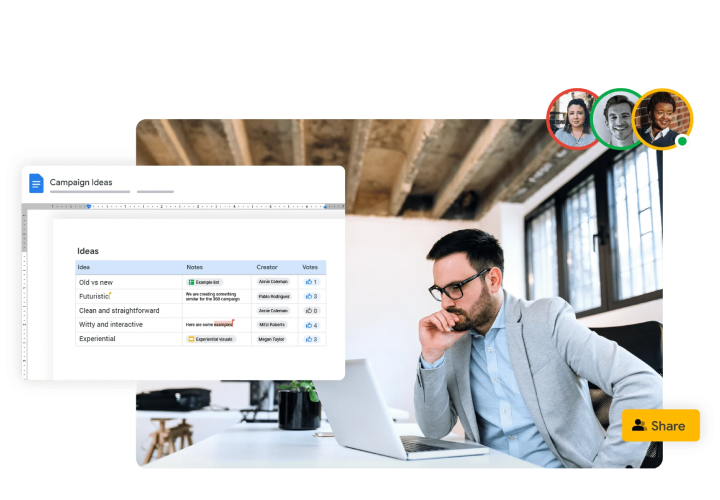 Google ドキュメントを使用したキャンペーンのアイデアのブレインストーミング