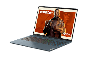 Chromebook avec le jeu Deathloop sur l'écran