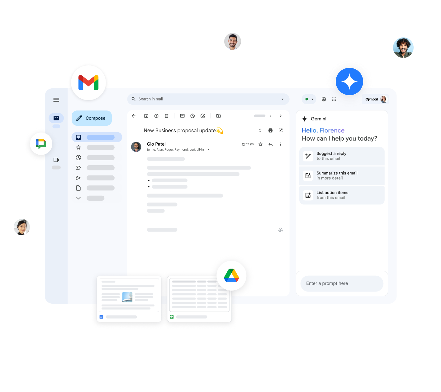 Gemini dans Gmail aide les utilisateurs à rédiger des réponses, à résumer des courriels et à lister des tâches.