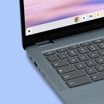 Gros plan sur le clavier du Chromebook