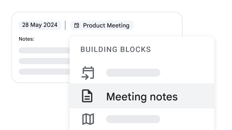 Meeting notes feature in Google Docs