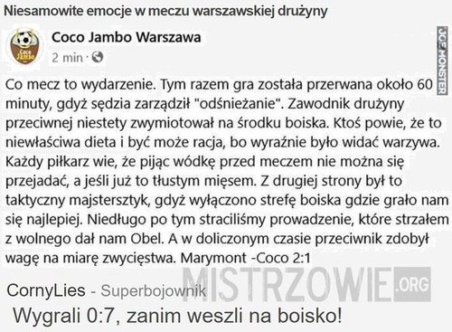 Niesamowite emocje w meczu warszawskiej drużyny