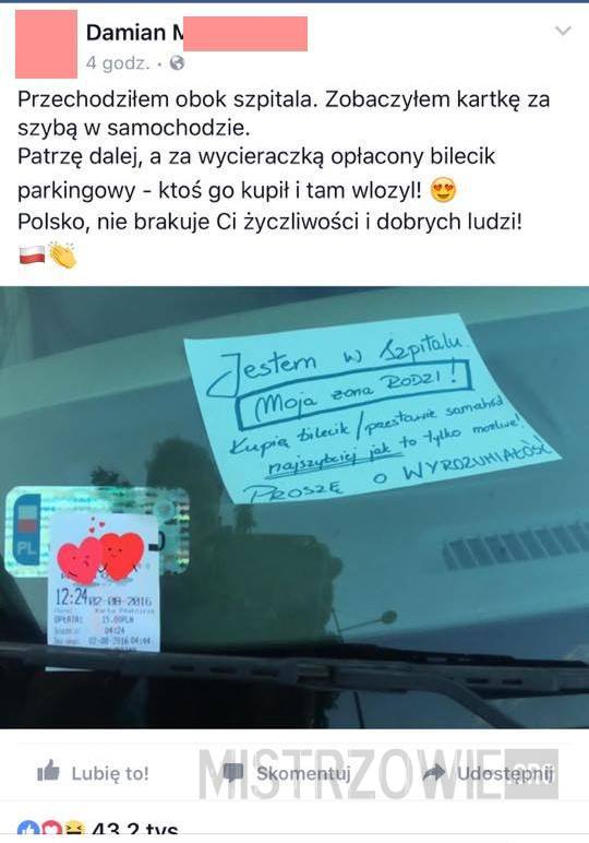 Kartka za szybą –  