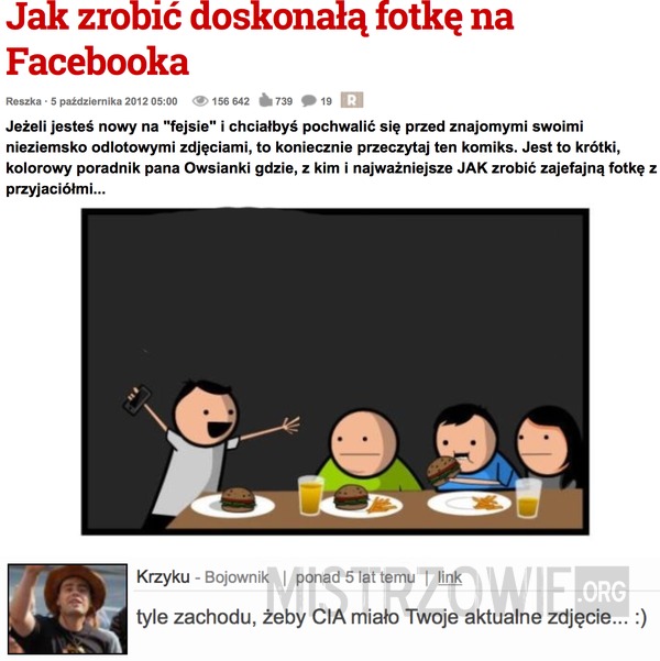 Jak zrobić doskonałą fotkę na Facebooka –  