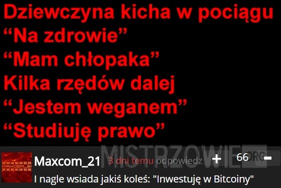 Dziewczyna kicha w pociągu –  