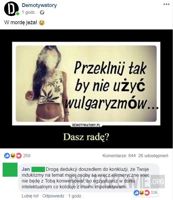 Przeklnij tak... –  