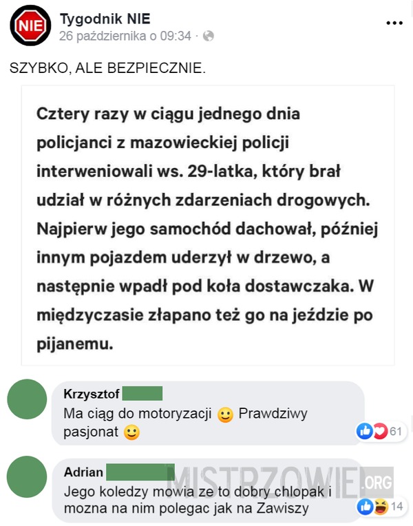 Szybko, ale bezpiecznie –  