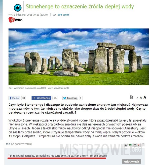 Stonehenge –  