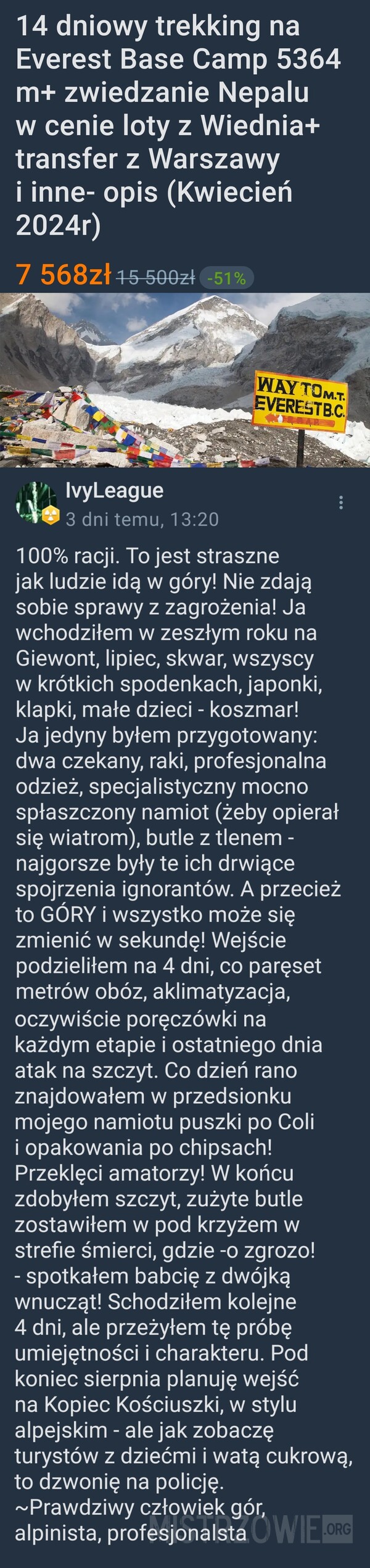 Prawdziwy człowiek gór –  