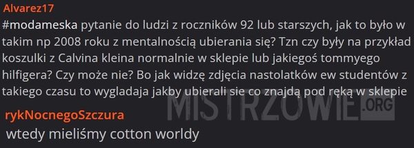 Mentalnośc ubierania się –  