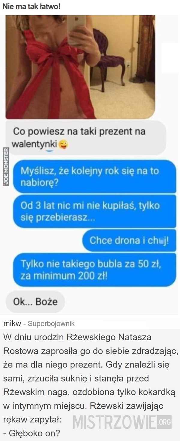 Nie ma tak łatwo! –  